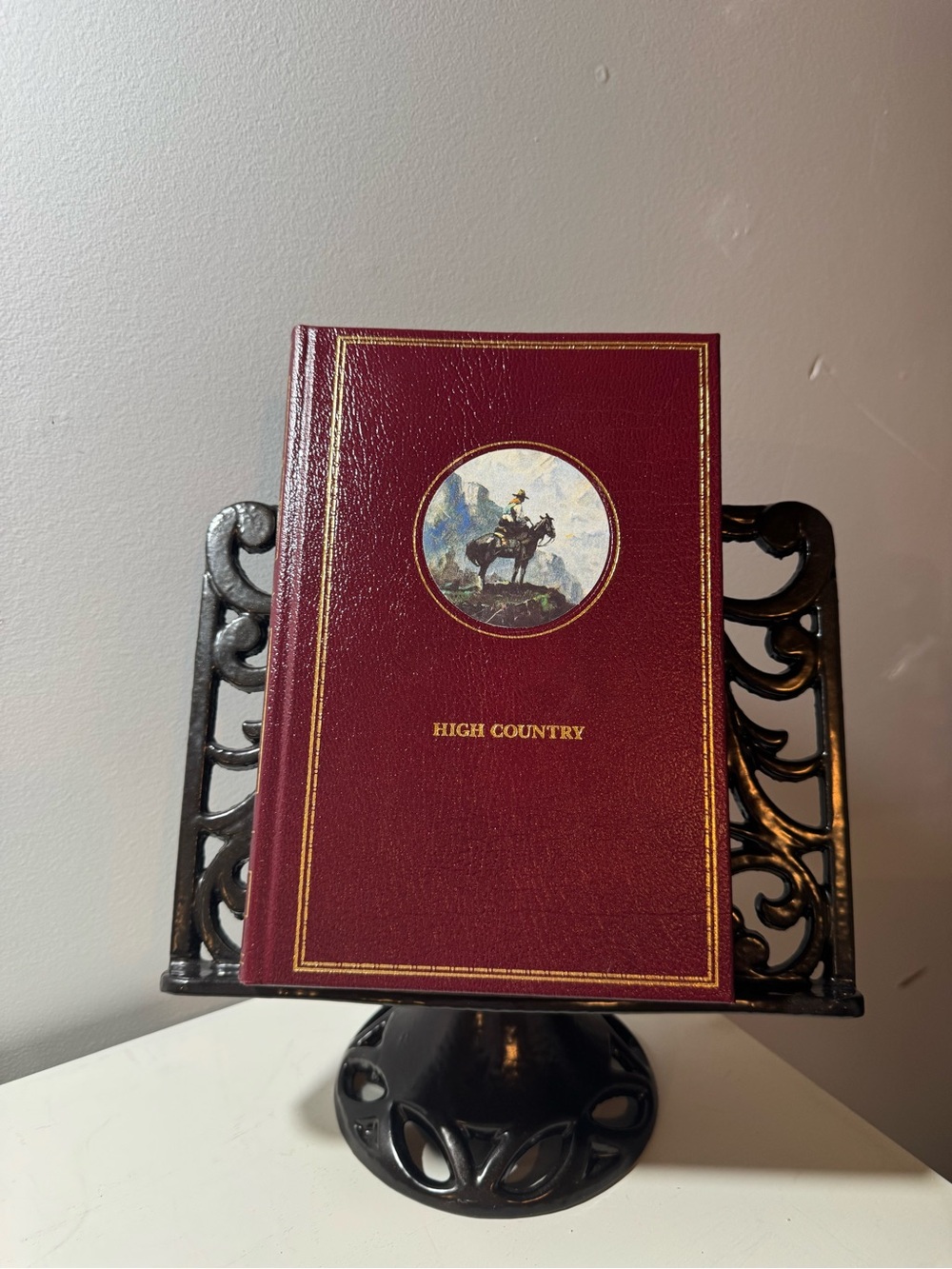 High Country Decorative Coffee Table Book - Burgundy